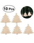 10 sztuk Drewniane Ozdoby Z String Christmas Dekoracji Wzór Płatka Śniegu Wisiorek 48%