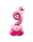 Numer FENGRISE 17 SZTUK Niebieski Różowy Szczęśliwy Urodziny Balon Balon Urodziny Dekoracji Dzieci Chłopiec Dziewczyna Impreza b