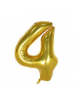 40 cali Rose Złoty Numer Balony Foliowe Duża Cyfra Helem Balony dekoracje ślubne Birthday Party Supplies Baby Shower