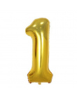 40 cali Rose Złoty Numer Balony Foliowe Duża Cyfra Helem Balony dekoracje ślubne Birthday Party Supplies Baby Shower