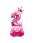 QIFU 17 sztuk Folia Balony Urodziny Powietrza Helem Numer Balon Figury Szczęśliwy Urodziny Dekoracje Dzieci Balony Urodziny Balo