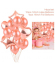 QIFU 17 sztuk Folia Balony Urodziny Powietrza Helem Numer Balon Figury Szczęśliwy Urodziny Dekoracje Dzieci Balony Urodziny Balo