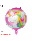 Hawaje Jednorożec Party Flamingo Balony Foliowe Duże Helem Ballon Powietrza dla Szczęśliwy Urodziny Dekoracje Dzieci Dorosłych E