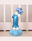 32 cal Różowy Niebieski Numer Cyfrowy Balonów Helem Balony Foliowe Urodziny Ślub Dekoracje Powietrze Balony Event Party Supplies