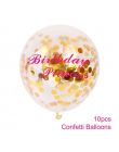 FENGRISE 10 sztuk 12 cal Konfetti Balon Romantyczny Ślub Dekoracji Złota Pianki Jasne Konfetti Balony Birthday Party Supplies