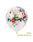 FENGRISE 10 sztuk 12 cal Konfetti Balon Romantyczny Ślub Dekoracji Złota Pianki Jasne Konfetti Balony Birthday Party Supplies