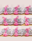 1 zestaw Niebieski Różowy Folia Numer Balon Zagęścić Lateksowe Powietrza Balonów z Korony Rocznica Baby Shower Kids Birthday Par