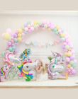 Partigos Jednorożec Theme balony 18 cal gwiazda Okrągły Balon Birthday Party Decor Dzieci Rainbow Balony Jednorożec Party Suppli