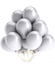 30 sztuk/partia 2.2g 10 cal Pearl Złoty Srebrny Czarny Lateksowe Balony Urodziny Wedding Party Decor Powietrza Helem Globos Dzie