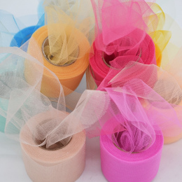 22 M Kolorowe Błyszczące Kryształowy Tulle Rolka Organza Sheer Gaza DIY dziewczyny Spódnica Tutu Wedding Party Decor Baby Shower