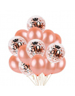 FENGRISE Rose Złoty Party Balonem 18th 21st 30th Urodziny Balon 18 21 30 40 50 Birthday Party Dekoracje Szampana Szklanki balony