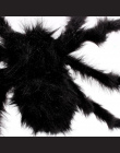 1 Sztuk Nowy Fałszywy Pająk Halloween Straszne Big Black Furry Rozmiar 30 cm, 50 cm, 75 cm Pełzanie Halloween Trick Or Treat Dek