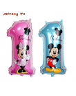 Mtrong Te 2 sztuk Mickey Mouse Aluminium balony Birthday Party decoration Red bowknot minnie Klasyczne Zabawki Mickey party supp