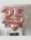 1 sztuk 40''Gold Srebrny Liczba Balon Folii Aluminiowej Hel Balony Urodziny Wedding Party Decor Uroczystości Nadmuchiwane Powiet