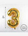 1 sztuk 40''Gold Srebrny Liczba Balon Folii Aluminiowej Hel Balony Urodziny Wedding Party Decor Uroczystości Nadmuchiwane Powiet