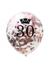 5 pc Nadmuchiwane Konfetti Balony 12 Cal Lateksowe Jasne Urodziny Balony 18 30 40 50 Rocznica Ślub Dekoracje Party Dobrodziejstw