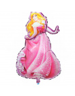 93*55 cm Duża Belle Aurora Kopciuszek Królewna Śnieżka Elsa Pięć Księżniczka Dziecka Birthday Party Decoration Helem Balony Foli