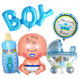5 sztuk/zestaw Baby Shower Urodziny Tematyczne Stroną Wystrój, jej Chłopak/Dziewczyna Litery DIY Dekoracyjne Nadmuchiwane Balony