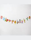 1 zestaw Papieru Szczęśliwy Urodziny Banner Strona Dekoracje Dzieci Garland Dzieci Baby Boy Dziewczyna Dziecko Trznadel Dorosłyc