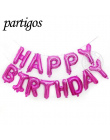 Szczęśliwy Urodziny balon powietrza Litery Alphabe Rose Złota folia balony zabawki dla dzieci wedding party urodziny helem globo