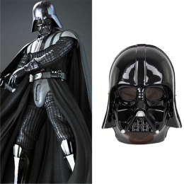 Star Wars Darth Vader Maska Halloween Deluxe Star Wars Maske Superhero Theme Strona Dostaw Kostium Zabawki 24.5*19.5 cm czarny B
