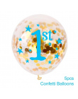 QIFU Mój Pierwszy Urodziny Powietrza Numer Balony Foliowe Powietrza Baby Shower Chłopiec Dziewczyna 1st Birthday Party Dekoracje