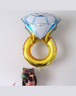 43 cali Duży Balon Helem Balony Foliowe Nadmuchiwane Dekoracje Ślubne Pierścionek z Brylantem Air Balloon Event Party Supplies