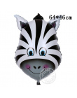 1 sztuk Jungle Zwierząt Tygrys Lew Małpa Zebra Żyrafa Krowa Powietrza Helem Balon Dzieci Safari Birthday Party Decor Zoo Theme d