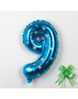 30 cm Duża Niebieska Folia Aluminiowa Numer Balon 1 2 3 4 5 6 7 cyfr balony powietrza Wieczór Birthday day Party rysunek Gwiazda