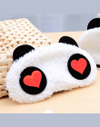 Nowy 1x Panda Twarzy Oczu Podróż Śpiąca Mask Blindfold Christmas Gift Biały + Czarny