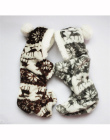 Nowy Jesień I Zima Śniegu Miękki Polar Pies Ubrania Pet Dog Dress Wzór Coral Velvet Jeleń Boże Narodzenie Puppy Coat cztery Ha