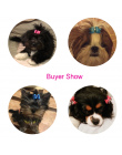 10 SZTUK Ręcznie Loverly Śliczne Pet Dog Bow Bowknot Dog Krawaty dla Puppy Psy Akcesoria Z Gumki Śliczne Pet Nakrycia Głowy uwod