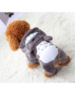 Śliczne Dog Odzież Zimowa Pet Płaszcz Odzież Dla Psów Chihuahua Puppy Strój Zima Pies Ubrania Dla Małych Psów Zwierzęta Kapturem