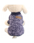 Klasyczne Pies Ubrania Ciepłe Puppy Strój Zwierzęta Kurtka Płaszcz Zima Pies Ubrania Miękki Sweter Odzież Dla Małych Psów Chihua