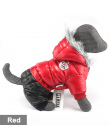 Gorąca Sprzedaż Zima Pies Ubrania Super Ciepłe Dół Kurtki Dla Małych Psów Wodoodporna Pies Płaszcz Grubsze Bawełniane Bluzy Dla 