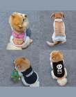 Lato Pies Koszula Bluza Chihuahua Śliczne Wydrukowano Wiosna Pies Vest Teddy Miękki Poliester Pet Cat Białe Ubrania Dla Małych P