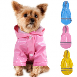 Przeciwdeszczowa kurtka płaszcz palto dla pasa akcesoria dla pupila na spacer w deszczu oryginalna modna