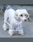 Wodoodporna Pies Ubrania Płaszcz Przejrzyste Deszcz Płaszcz Pet Dog Odzież Płaszcz Ubrania Dla Małych Psów Chihuahua Odzież 15S1