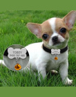 Spersonalizowane Obroże Dla Psów Niestandardowe Chihuahua Puppy Kot Kołnierz Kości ID Tagi Grawerowane Dla Małych i Średnich Psó