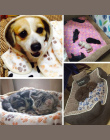 Nowy Uroczy Pies Łóżko Maty Miękkie Flanelowe Polar Paw Foot Print ciepłe Pet Łóżka Koc Spania Pokrywa Mat Dla Małych i Średnich