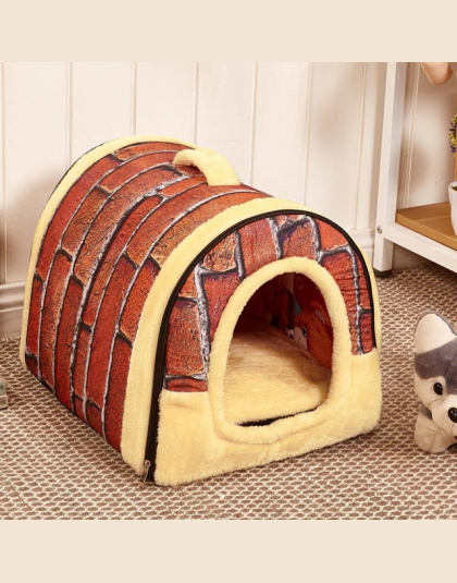 Hot!!! Pies Dom Kennel Nest Z Mata Składana Zwierzęta Legowisko Kot Bed Legowisko Dom Dla Małych i Średnich Psów Podróży Torba P