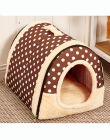 Multifuctional Dog House Nest Z Maty Składany Pet Dog Bed kot Bed Dom Dla Małych i Średnich Psów Podróży Zwierzę Łóżko torba