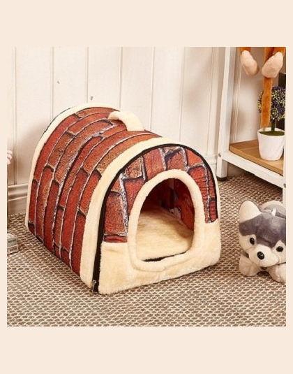 Pet Dog House Nest Z Mata Składana Zwierzęta Legowisko Kot Bed Dom Dla Małych i Średnich Psów Podróży Budy Dla Kotów Domowych pr