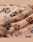Koral Koc Polar Pet Miękkie w Dotyku Winter Warm Psy Kot Ślady łóżko Koc Mata Pad Łóżko dla Psów 60x40 cm/20x20 cm