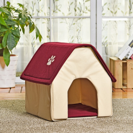 HOT!! Cama Para Cachorro Legowisko Miękkie Dog House Koc Opcja Pet Cat Dog Dom Kształt 2 Kolory Czerwony/Zielony Hodowla Puppy m