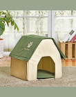 HOT!! Cama Para Cachorro Legowisko Miękkie Dog House Koc Opcja Pet Cat Dog Dom Kształt 2 Kolory Czerwony/Zielony Hodowla Puppy m