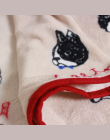 Cartoon flanelowe koc wielofunkcyjny niezbędne drzemka Koc Kołdra kotów domowych pies mops głowy rzut koc 100*75 cm