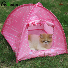 Przenośny Składany Śliczne Dots Pet Kojec Wewnątrz Na Zewnątrz Namiot Namiot Dla Namioty Koty kociak Kot Mały Pies Hodowla Puppy