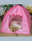 Przenośny Składany Śliczne Dots Pet Kojec Wewnątrz Na Zewnątrz Namiot Namiot Dla Namioty Koty kociak Kot Mały Pies Hodowla Puppy
