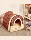Multifuctional Dog House Nest Z Mata Składana Zwierzęta Legowisko Kot Bed Legowisko Dom Dla Małych i Średnich Psów Podróży Torba